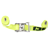 yellow e-track ratchet strap 1333 pound capacity- top view